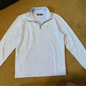 Vineyard Vines Mens Jake Blue Saltwater Quarterzip